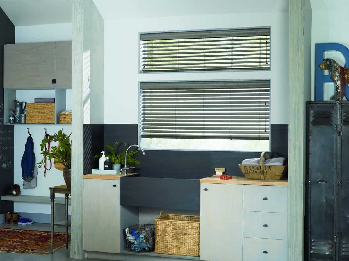 EverWood® Alternative Wood Shades near Amarillo, Texas (TX), Hunter Douglas roller shades, kitchen window treatments.